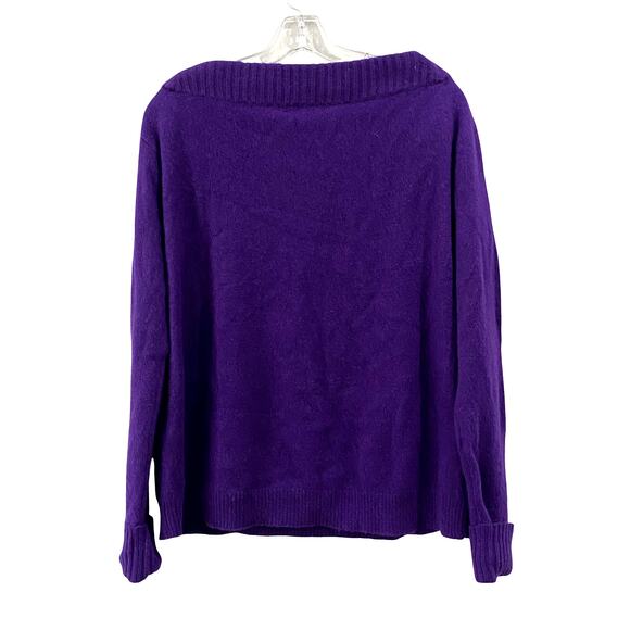 NWT Lord & Taylor Purple 100% Cashmere Pullover Sweater Size M - Picture 7 of 11